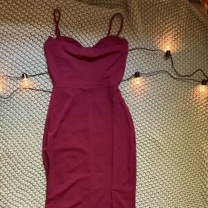 Berry red dress from Windsor